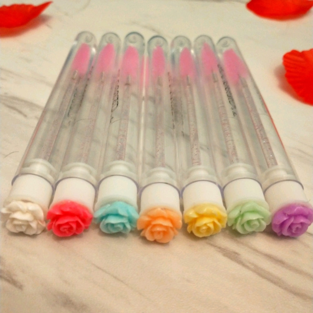 Reusable Eyebrow /Makeup Brushes w/Tubes